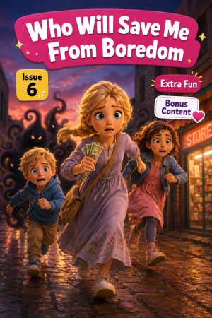 Who Will Save Me From Boredom — illustrated children's storybook about boredom and screen time, ages 8–12 (Lina series, Kidsbooks)