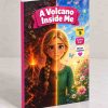 A Volcano Inside Me — photo of the real printed paperback, a Lena story about anger, ages 8–12 (Kidsbooks)