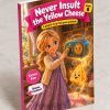 Never Insult the Yellow Cheese — photo of the real printed paperback, a Lena story about gratitude, ages 8–12 (Kidsbooks)