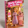 Sixty Cakes in the Bin — photo of the real printed paperback, a Lena story about perfectionism, ages 8–12 (Kidsbooks)