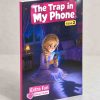 The Trap in My Phone — photo of the real printed paperback, a Lena story about online blackmail and asking for help, ages 8–12 (Kidsbooks)