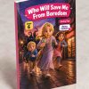 Who Will Save Me From Boredom — photo of the real printed paperback, a Lena story about boredom and screen time, ages 8–12 (Kidsbooks)
